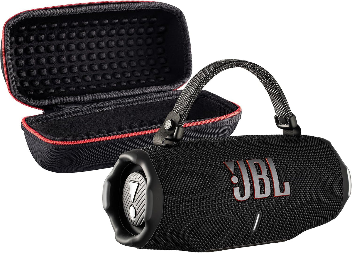 JBL Charge 6 Portable Bluetooth Speaker (Black) | IP68 Waterproof, DustProof, and DropProof, Outdoor Wireless Audio |28Hrs Playtime + Travel Case Bundle