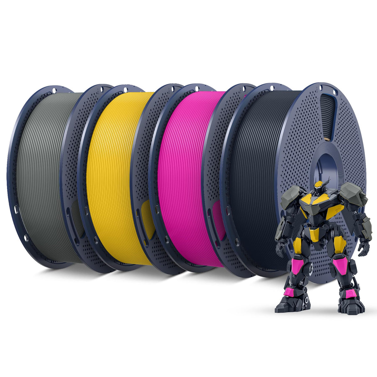 SUNLU PETG Filament 1.75mm,10kg,10 Packs Multi-Color