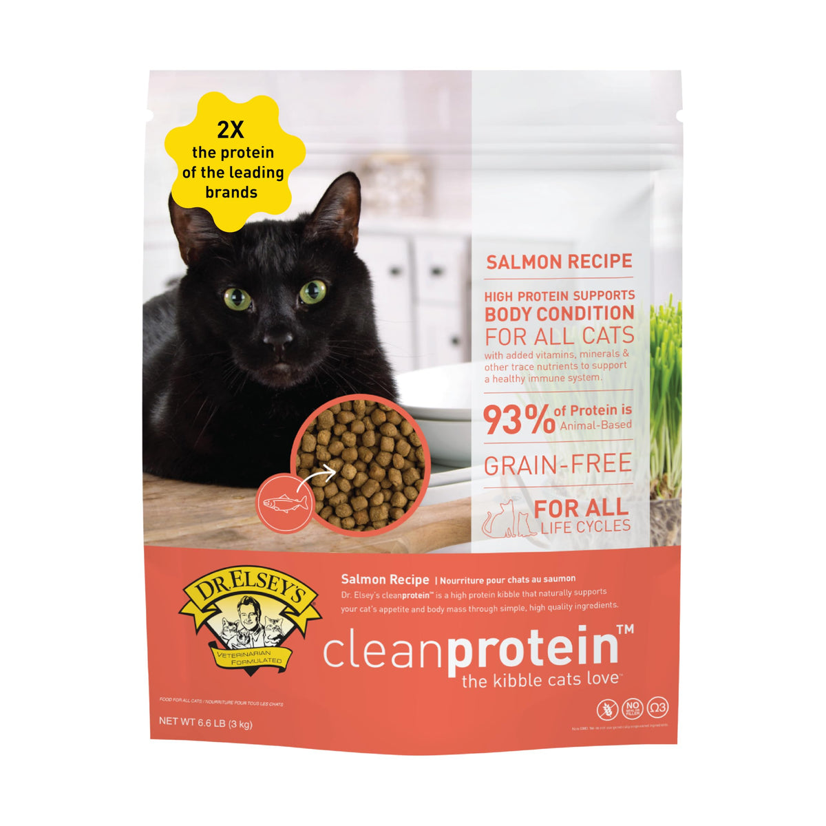 Dr. Elsey's cleanprotein Chicken Cat Kibble 6.6 lb. Bag