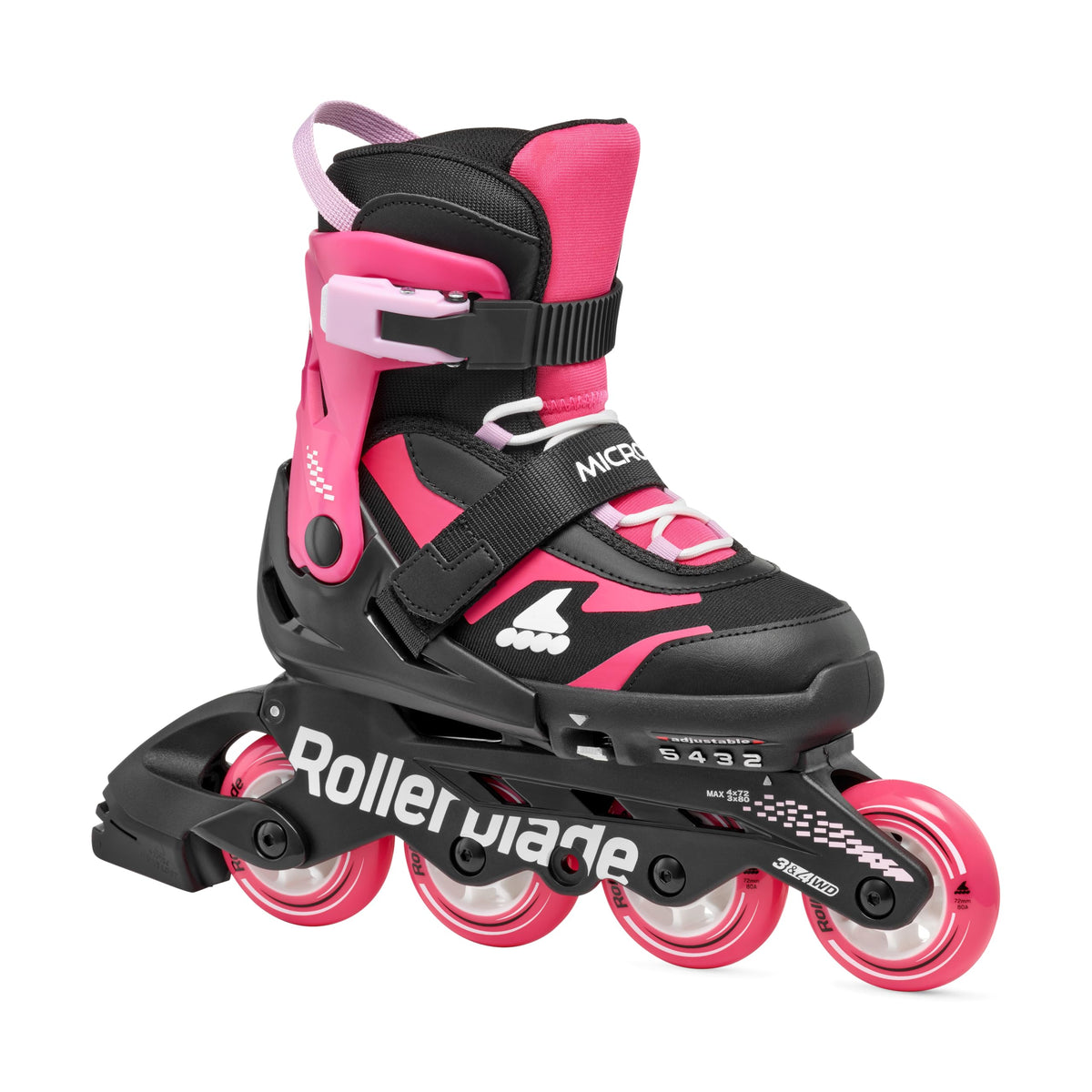 Rollerblade Microblade Kid's Adjustable Fitness Inline Skate, Junior, Youth Performance Inline Skates