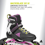Rollerblade Macroblade 80 Women's Adult Fitness Inline Skate, Performance Inline Skates