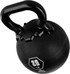 Champion Sports Rhino Kettlebell Rubber Weights, Black - Premium Strength Training Equipment - Multiple Weights