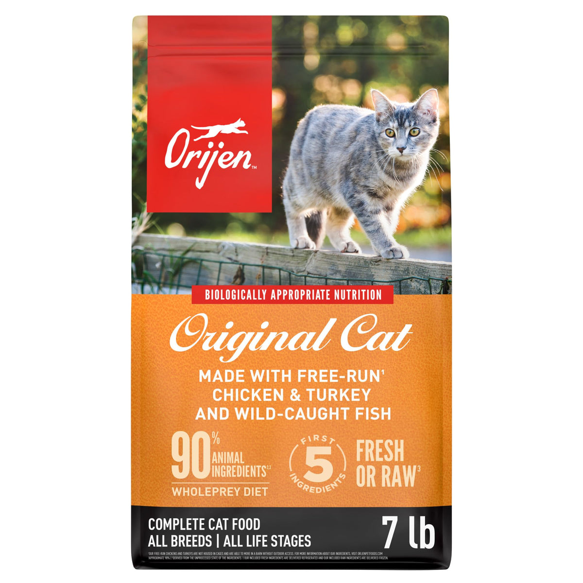 ORIJEN Grain Free WHOLEPREY Dry Cat Food Original Recipe 12lb Bag