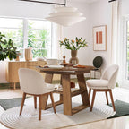 43.3"-59" Extendable Round Oval Dining Table for 4-8 with Storage Shelf