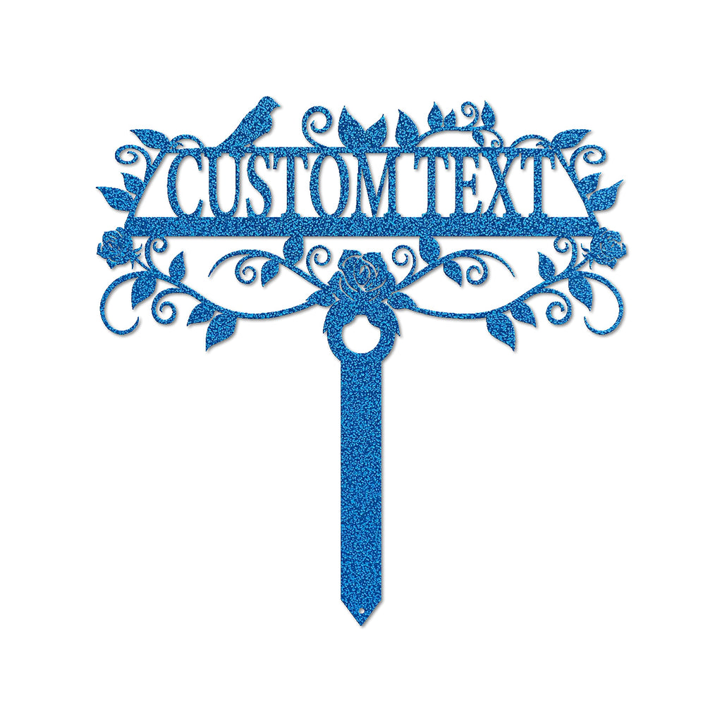 Lewis Design Company Rose Garden Custom Stake (25" W x 25" H, Black)