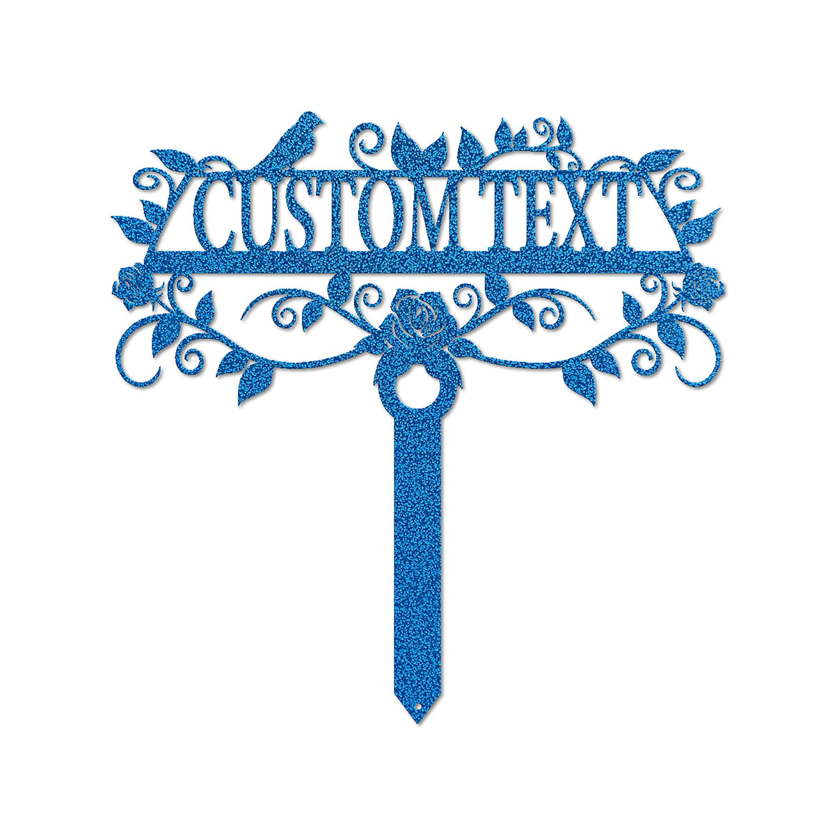 Lewis Design Company Rose Garden Custom Stake (25" W x 25" H, Black)