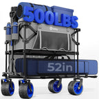 Sekey 400L Double-Decker Wagon, 500 lb Capacity, 50 in Extender
