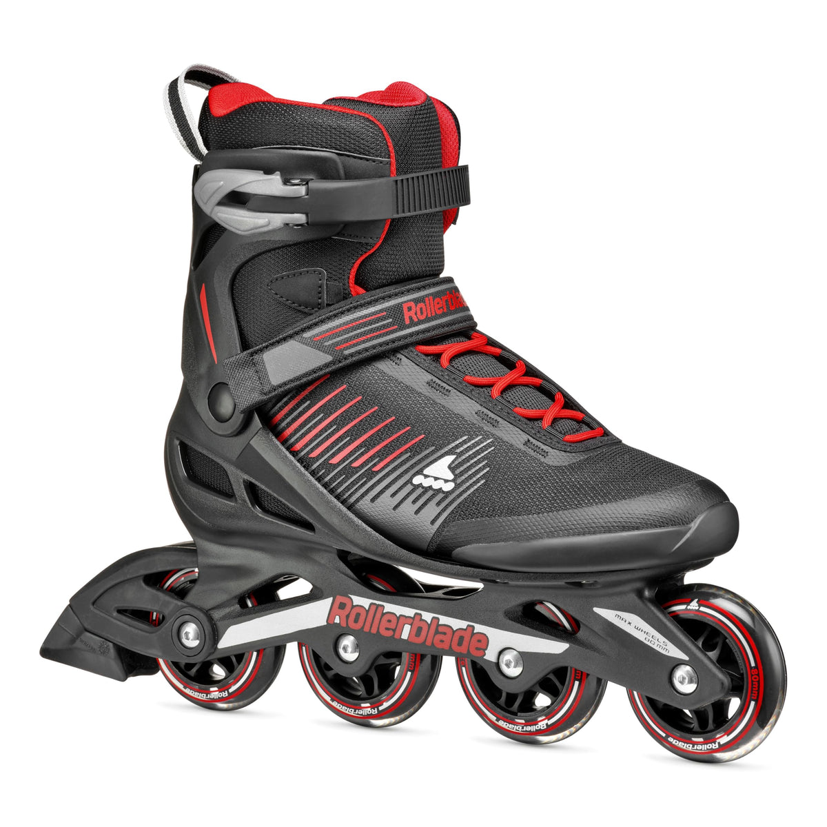 Rollerblade Zetrablade Men's Adult Fitness Inline Skate, Black and Silver