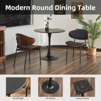 Round Dining Table, 31.5" Tulip Table (Black)