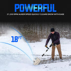 Snow Joe Cordless Electric Snow Shovel with Adjustable Handle, X20-SNOW-5A