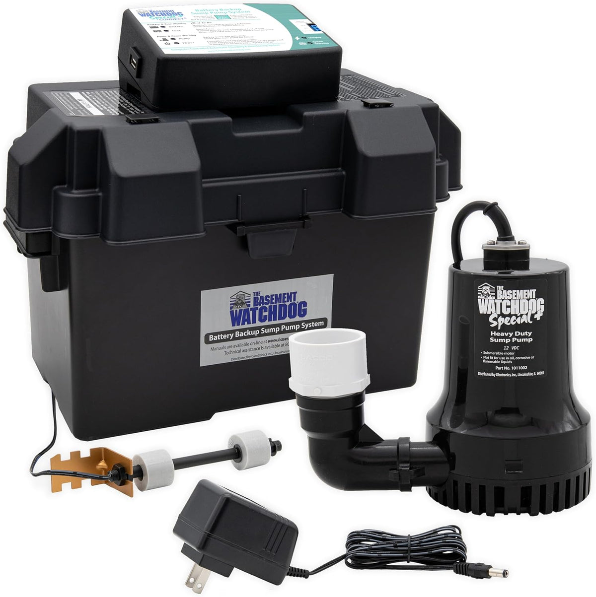 The Basement Watchdog Special CONNECT Battery Backup Sump Pump System w/Copper-Wound Motor, 2,890 GPH (BWSP); WiFi-Capable w/Add-on Module