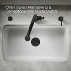 Kohler K35723-BL Garbage Disposal Air Switch Kit Matte Black