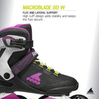 Rollerblade Macroblade 80 Women's Adult Fitness Inline Skate, Performance Inline Skates
