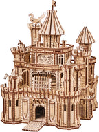 Wood Trick Dragon Castle 3D Wooden Puzzles for Adults to Build