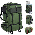 Goture 72L Fishing Tackle Backpack with Cooler & 4 3700 Tackle Boxes