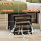 Fokyfok 2Pack Under Bed Storage Containers,16 inch Height,31 inch Long