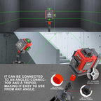 WEIDDW Laser Level 360° Green Cross Line Self Leveling Laser Measuring Tool