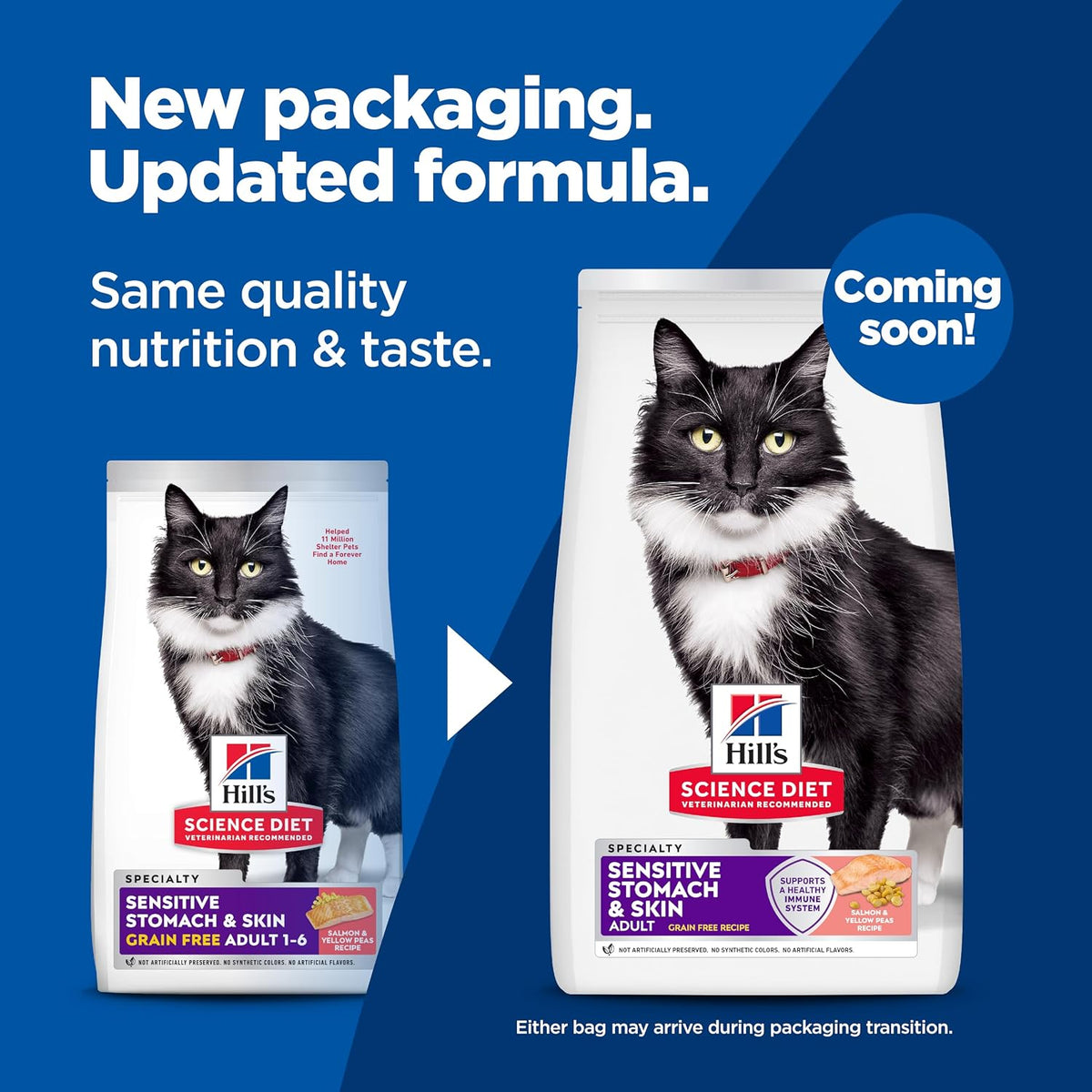 Hill's Science Diet Sensitive Stomach & Skin Grain-Free Dry Cat Food