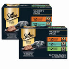 Sheba Perfect Portions Cuts Wet Cat Food, Variety Pack, 2.6 oz, 48 ct
