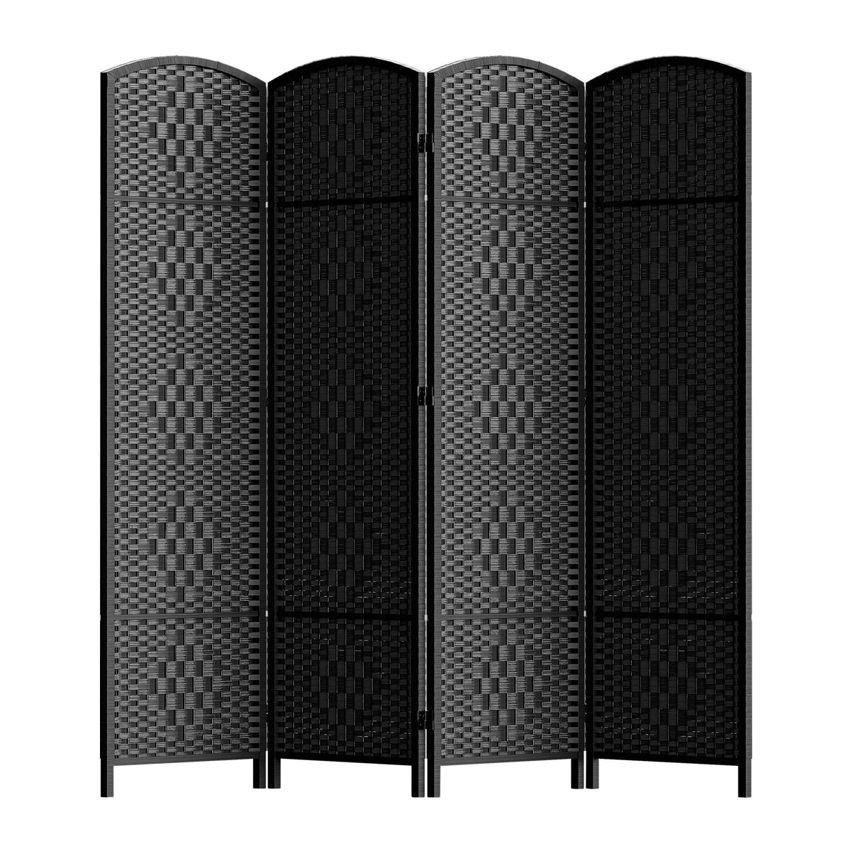 HALLYBEE Room Divider Panel,8 Panel Partition Room Dividers, Dark Mocha