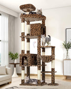 Globlazer Giant Cat Tree for Indoor Large Cats, 83in, F83, Dark Grey