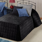 Touch of Class Camden Luxury Bedding, Onyx Black, Twin, 2 Pc Set