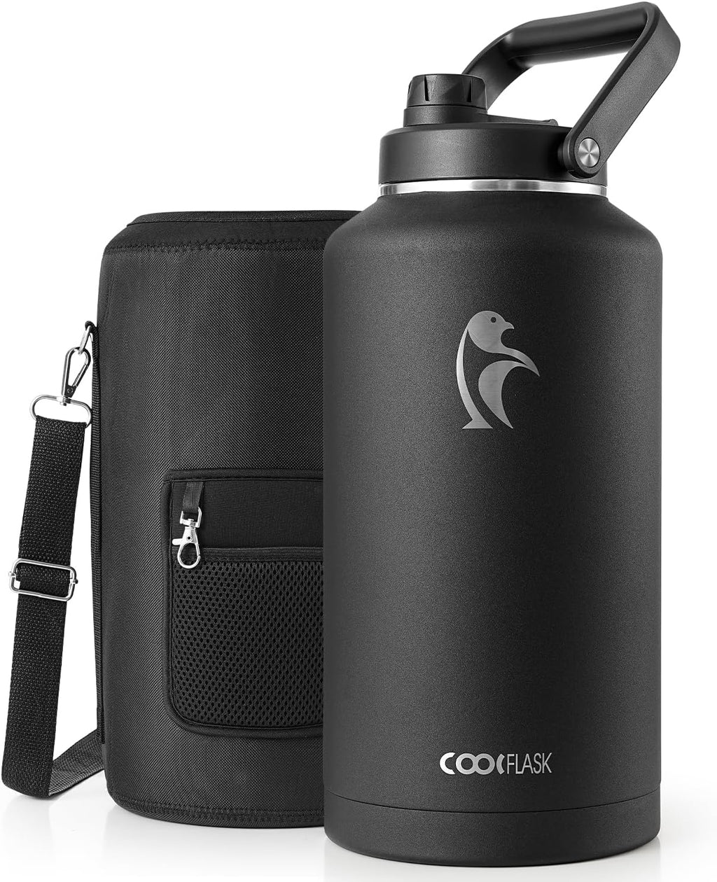 Coolflask Titan 2 Gallon Water Bottle Insulated with Large Spout Lid