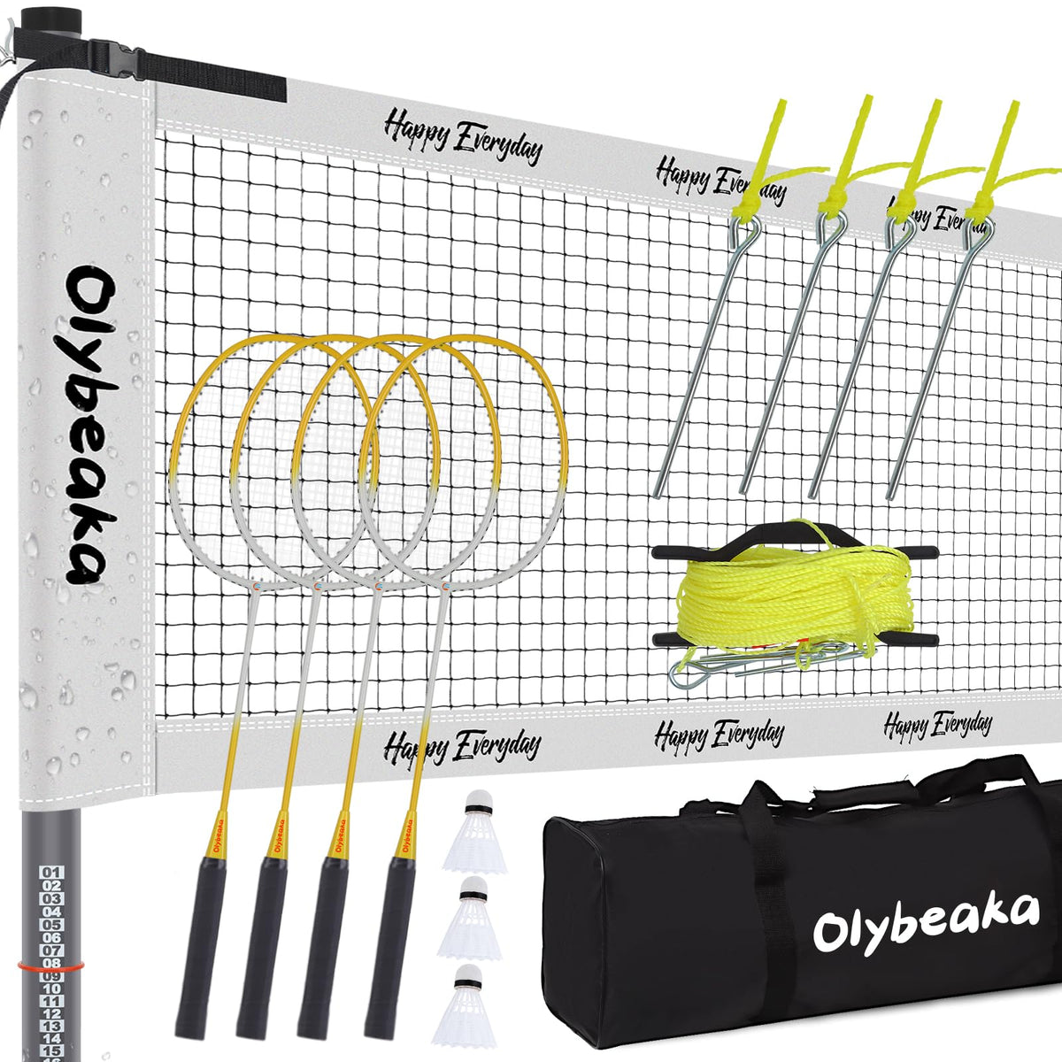 20FT Outdoor Badminton Set for Backyard Lawn Beach