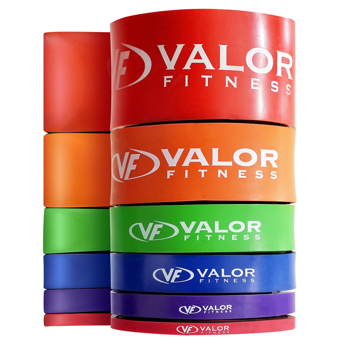 Valor Fitness Premium Resistance Bands Set - Perfect for Pull Ups, Squats, Deadlifts, Bench Press, and Full-Body Workouts - Sizes XS to XXL