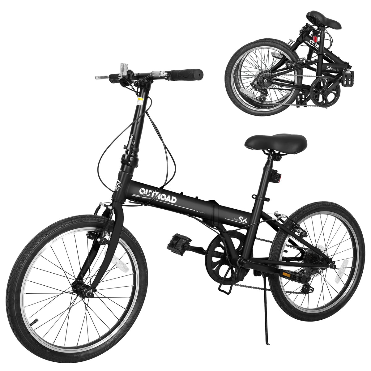 Betterland 20 inch Folding Bike, Foldable Bicycle for Adults with 7 Speed Derailleur, Lightweight Collapsible Bicycle for City Commuting, Fold Up Bike Men Women Teenagers
