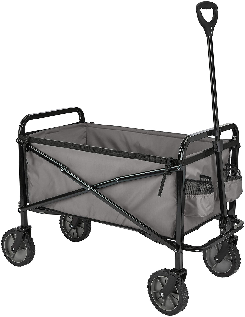 Amazon Basics Collapsible Heavy Duty Utility Wagon for Outdoor Sports, Camping, Garden, and Shopping, Versatile, Easy to Store, 265 Pounds Capacity, 27.6 x 40.9 x 20 inches, Blue