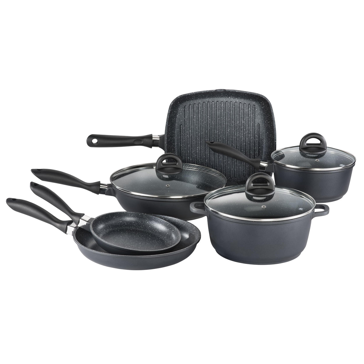 Cuisine::pro Stone Cookware Set, Non-Stick, Toxin-Free, 6 Piece