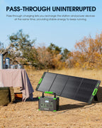1000W Portable Power Station 999Wh, Solar Generator for Outdoor Emergency