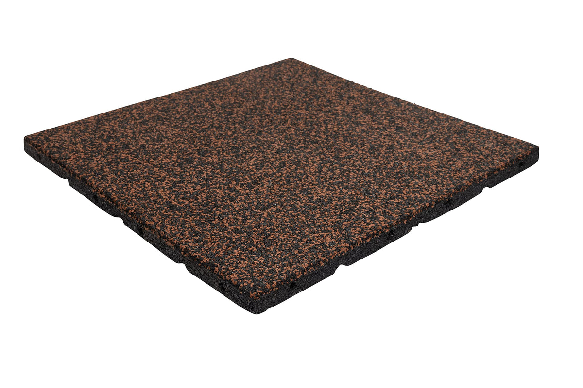 Playsafer Elevate Rubber Playground Tiles - 1" Thick High Density Interlocking Shock Absorbent Safety Tile for Playgrounds, and Exercise Equipment - 20" X 20" (10 Tiles - 27 Sq. Ft. - Green)