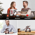 Microworld 3D Metal Puzzle, Famous Chinese Generals Zhang Fei, Mechanical Soldier Challenge Metal Model Kits, Brain Teaser Creative Gifts DIY 3D Puzzles for Adults