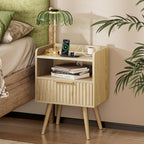Huuger Nightstand Set of 2 with Charging Station, USB-C Port, End Tables