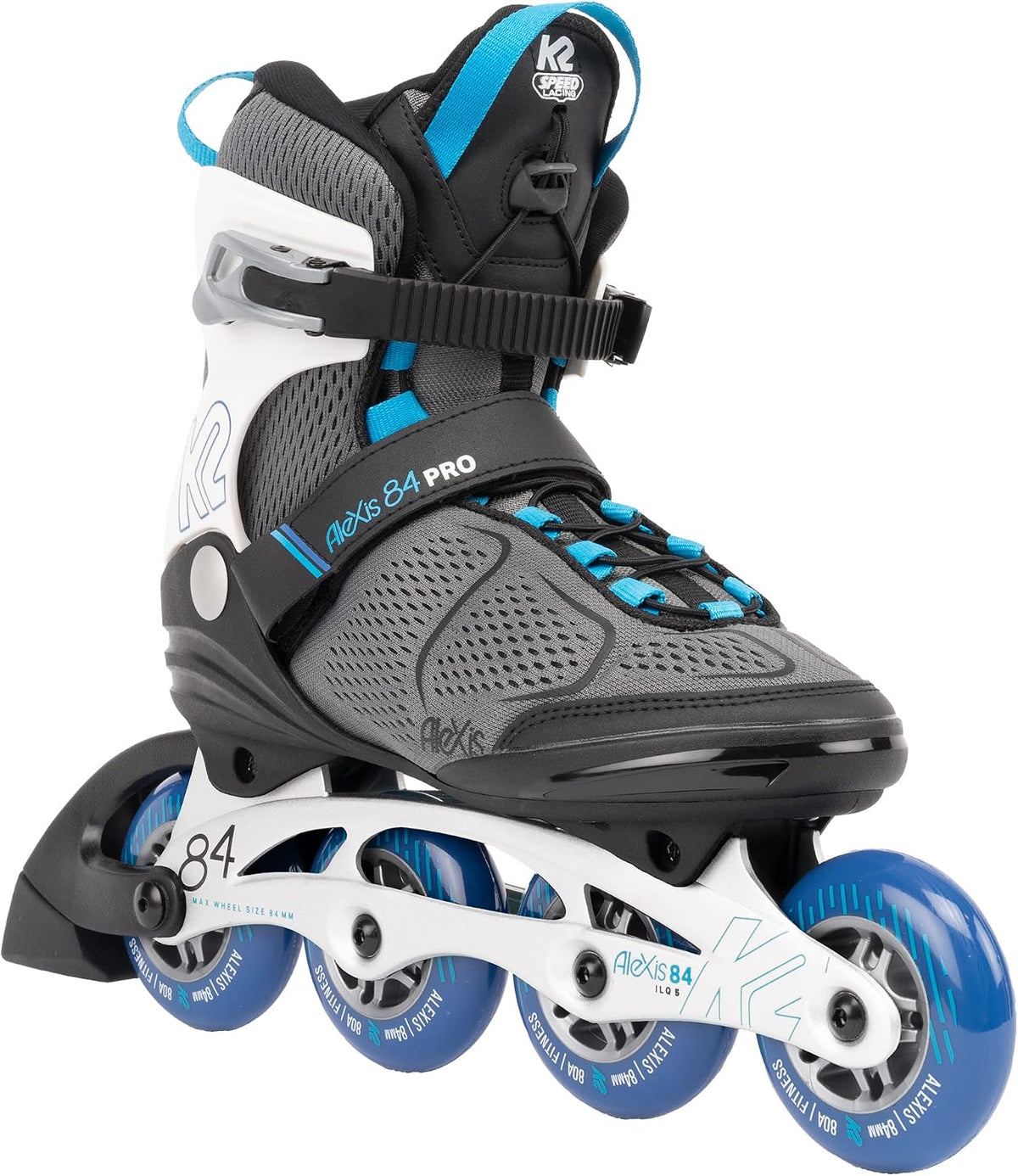 K2 Alexis 84 Pro Gray-Blue Womens Inline Skates