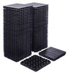 68 Pcs Interlocking Deck Tile (11.42"x11.42"), 61.60 Sq.Ft Deck Flooring Outdoor Waterproof All Weather, Flooring Tiles for Balcony, Backyard, Indoor & Outdoor, Dark Gray