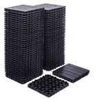 68 Pcs Interlocking Deck Tile (11.42"x11.42"), 61.60 Sq.Ft Deck Flooring Outdoor Waterproof All Weather, Flooring Tiles for Balcony, Backyard, Indoor & Outdoor, Dark Gray