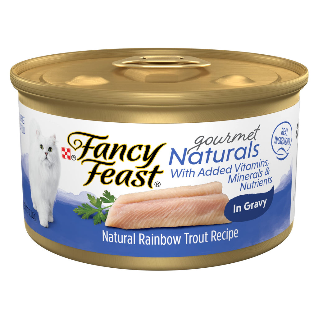 Fancy Feast Purina Gravy Lovers Poultry and Beef Grilled Gourmet Wet Cat Food Variety Pack - 3 oz. Cans,(Pack of 60)