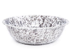 Enamelware Benson Basin, 32 quart, Red/White Splatter (Single)