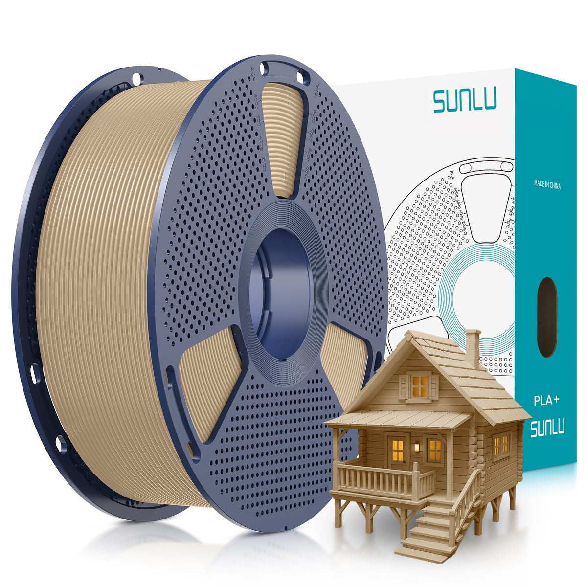 SUNLU PLA Plus Filament 1.75mm, 10KG Bundle, Black & White