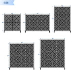 E&K H40xW40 inches Movable Privacy Hedge Fence Artificial Faux Grass Room Space Divider Boxwood Backdrops Stand Decor with Wheels