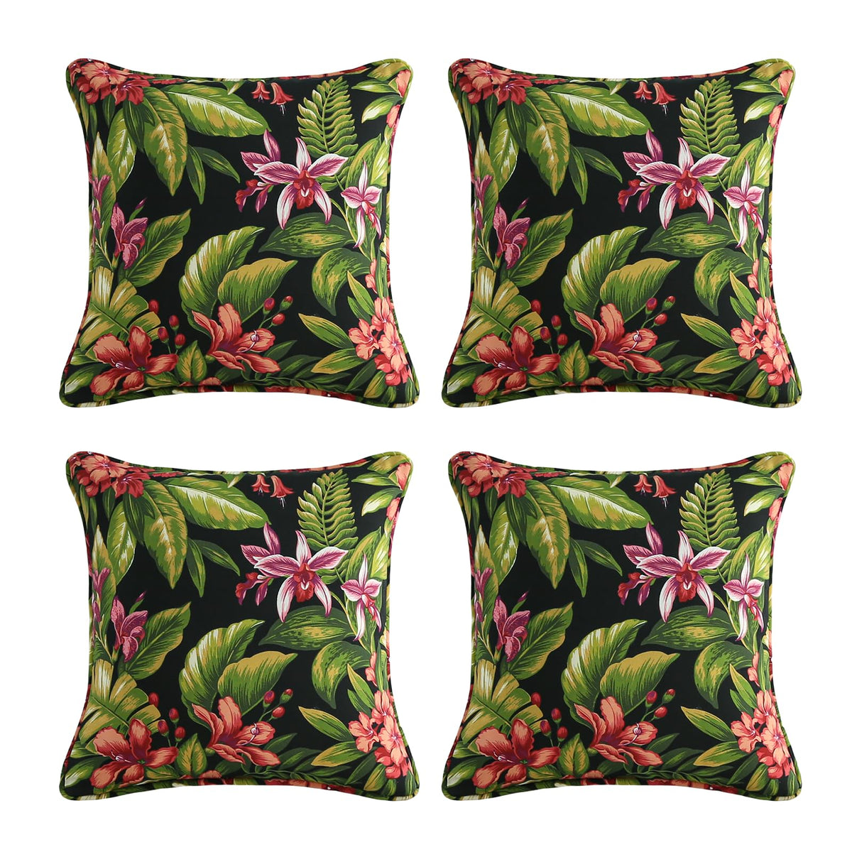 Outdoor Sunbrella Decorative Pillows Pack of 4, 20" x 12" Outdoor Pillow Set for Couch Bed Throw Patio Sofa, Airies Marble