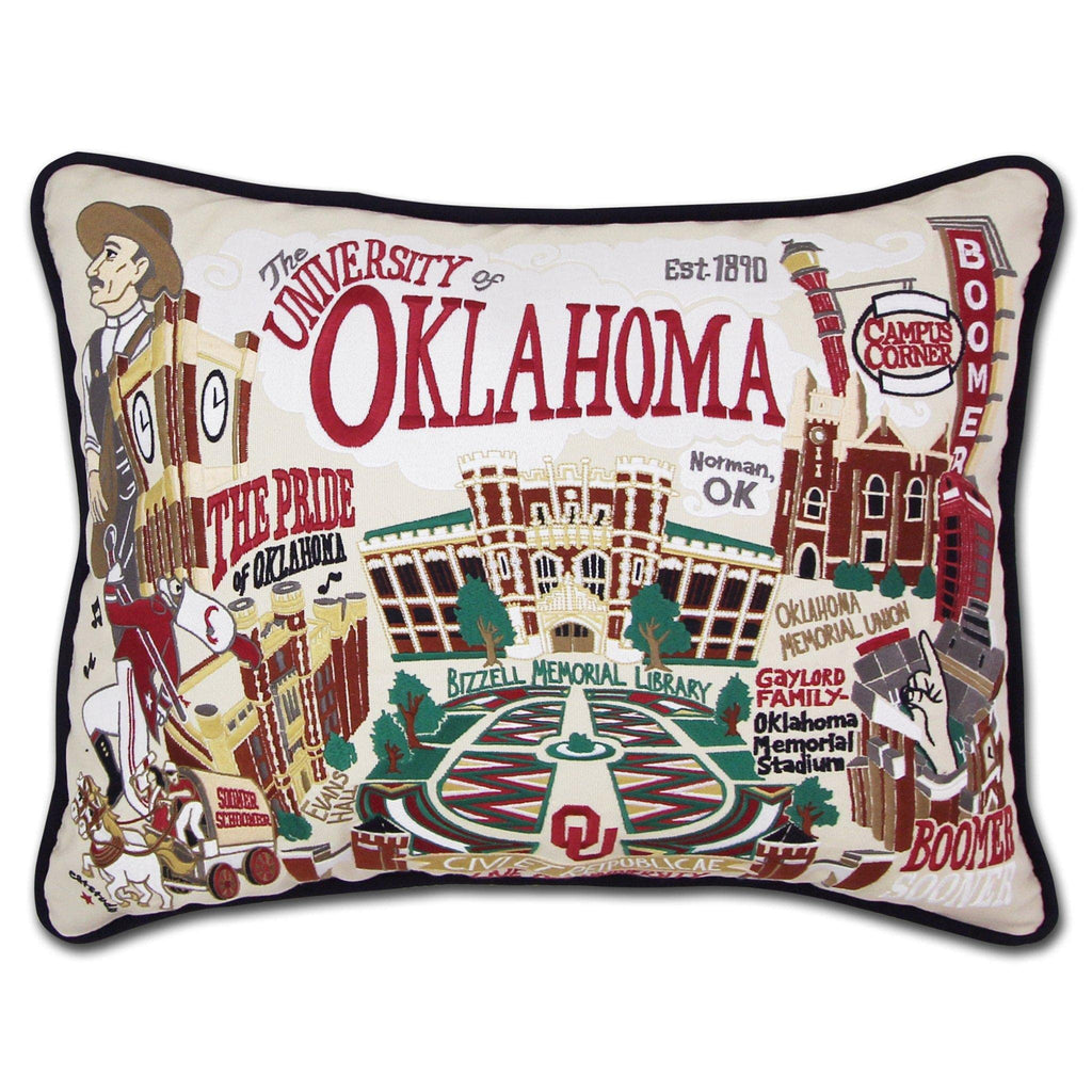 Catstudio Texas A&M Aggies Hand Embroidered Throw Pillow