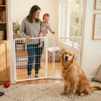 FXW Dog Gate, Extra Wide Adjustable for Openings Up to 165", 32" H