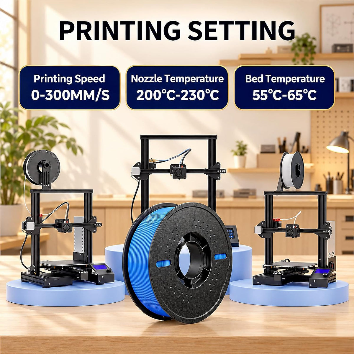 10KG PLA+ Filament Bundle, 1.75mm 3D Printer Filament