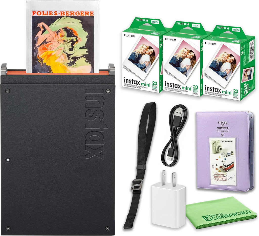 Fujifilm instax mini Link 60-Photo Film Smartphone Printer Bundle
