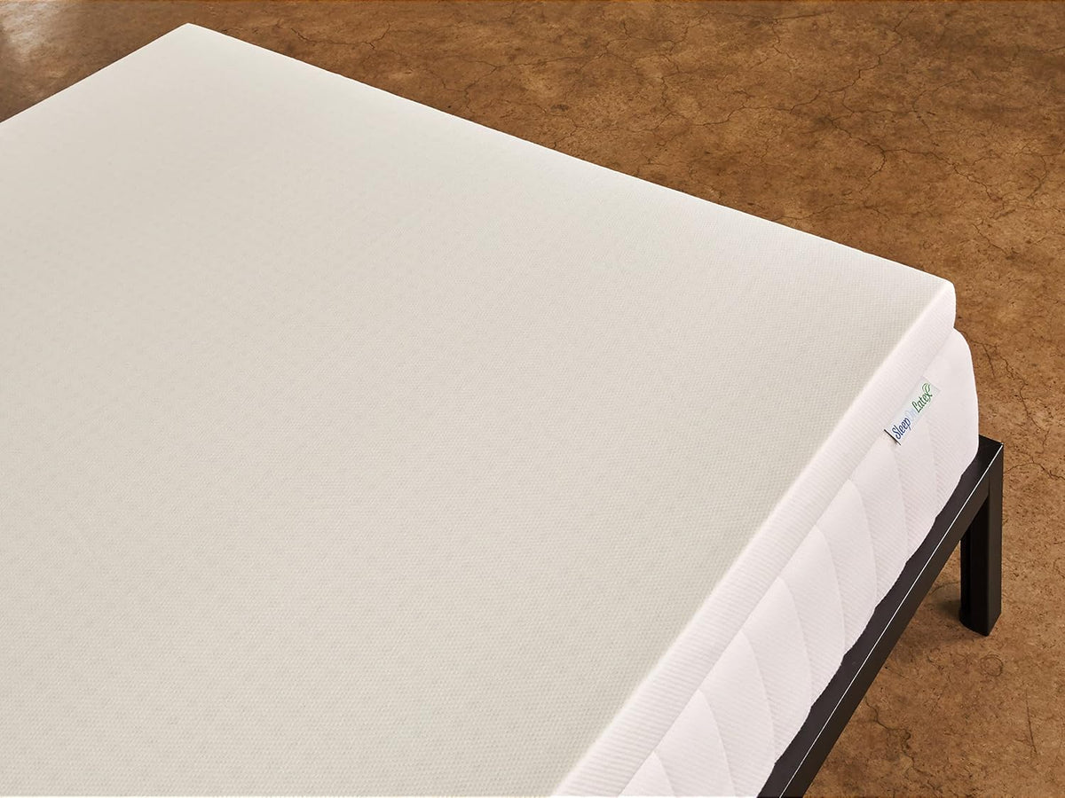 Pure Green Natural Latex Mattress Topper - Firm - 2 Inch - Queen Size (GOLS Certified Organic)
