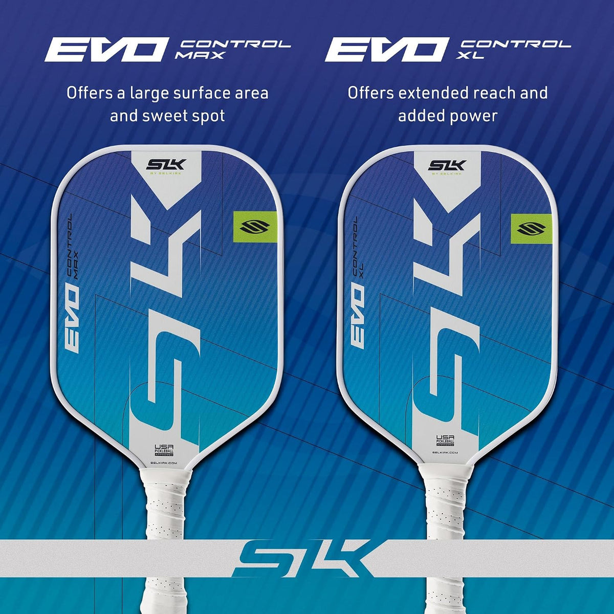Selkirk Sport SLK Evo Carbon Fiber Pickleball Paddles | Control & Power
